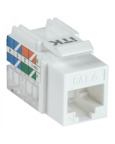Модуль Keystone Jack кат.5E UTP 110 IDC 90град ITK CS1-1C5EU-11 в Уфе Модули Keystone Pintop.ru
