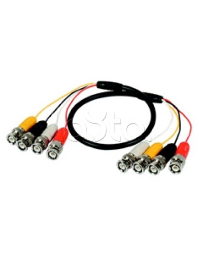 Кабель соединительный 4BNCx4BNC (штекер), 100см Lazso WC414 в Уфе Видеоусилители, Модуляторы, Делители Pintop.ru