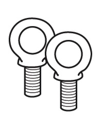 Комплект подъемных колец Legrand 020482 в Уфе Аксессуары для стоек и шкафов Pintop.ru