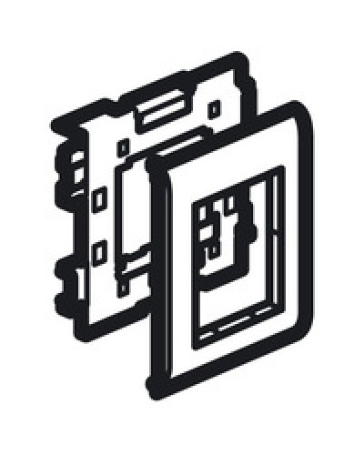 Суппорт Mosaic на 2 модуля 110 мм METRA Legrand (638086) в Уфе Аксессуары для кабель-канала Pintop.ru