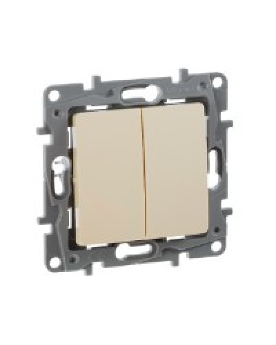 Переключатель двухклавишный 10AX Plus Legrand 672312 в Уфе Аксессуары для кабель-канала Pintop.ru