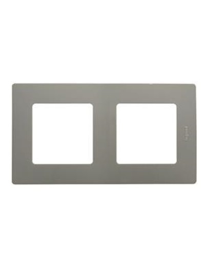 Рамка 2 поста Etika светлая галька Legrand 672522 в Уфе Аксессуары для кабель-канала Pintop.ru