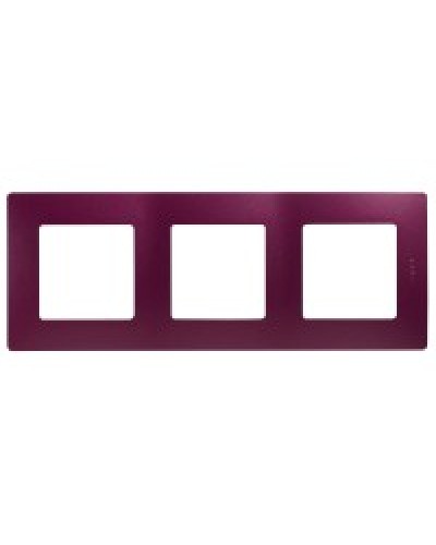Рамка 3 поста Etika сливовый Legrand 672563 в Уфе Аксессуары для кабель-канала Pintop.ru