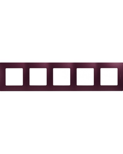 Рамка 5 постов Etika сливовый Legrand 672565 в Уфе Аксессуары для кабель-канала Pintop.ru