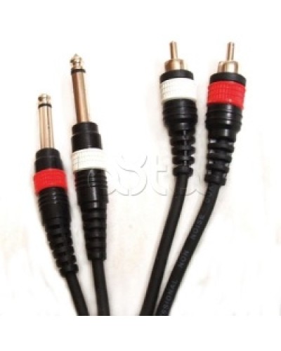 Шнур 2xJack – 2xRCA ROXTON DUL003/1M в Уфе Система оповещения и трансляции Roxton Pintop.ru