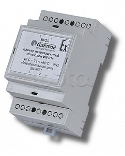 Барьер искрозащиты для цепей питания Спектрон-ИБ-01 в Уфе Устройства защиты операционных процессоров (ОПС) Pintop.ru